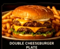 Cheeseburger plate