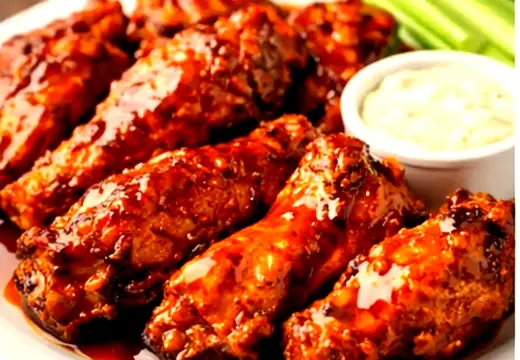 Lg. Wings w/ Fries, 7 pcs